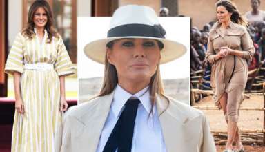 Melania Trump: Outfit in Africa