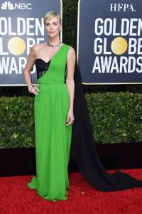 CharlizeTheron GoldenGlobes VogueGlobal 5Jan20 GettyImages