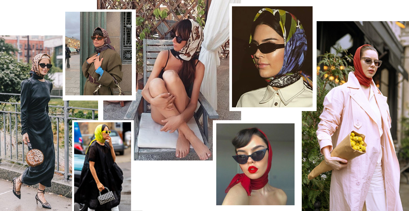 trends 2020 accessorio foulard headscarf streetstyle fashion diva