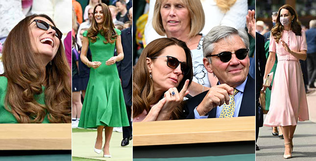 Kate Middleton: i look di Wimbledon e Wembley 2021