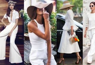 Outfit Total White, la tendenza dell'estate 2022